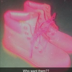 Pink timberland boots